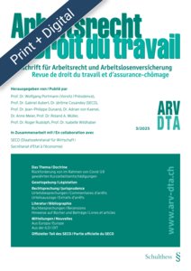 Arbeitsrecht / Droit du travail (ARV/DTA).