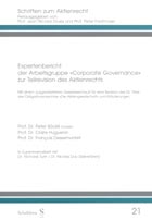Expertenbericht der Arbeitsgruppe 'Corporate Governance' zur Teilrevision des Aktienrechts