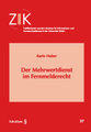 Der Mehrwertdienst im Fernmelderecht