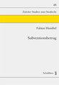 Subventionsbetrug