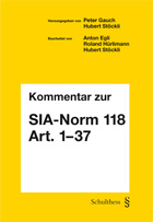 Kommentar zur SIA Norm 118, Art. 1-37