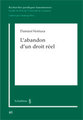 L'abandon d'un droit r�el