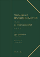 Art. 530-551 OR. Die einfache Gesellschaft