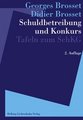 Schuldbetreibung und Konkurs - Tafeln