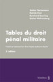 Tables du droit p�nal militaire