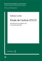 Etude de l'article 473 CC