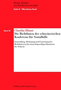Die Richtlinien der schweizerischen Konferenz f�r Sozialhilfe in der Schweiz