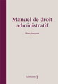 Manuel de droit administratif
