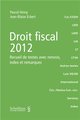 Droit fiscal 2012
